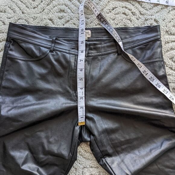 Aritzia WILFRED low rise leather pants size 10 @O - Picture 10 of 12
